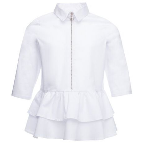 Блузка playToday размер 146, белый