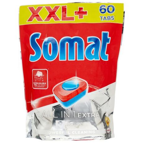 Somat All in 1 Extra таблетки для посудомоечной машины 60 шт.