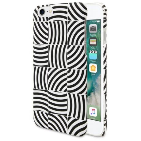 Чехол ANYLIFE Quantumart для Apple iPhone 7/iPhone 8 черный/белый