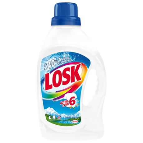 Гель для стирки Losk Горное озеро 1.3 л бутылка