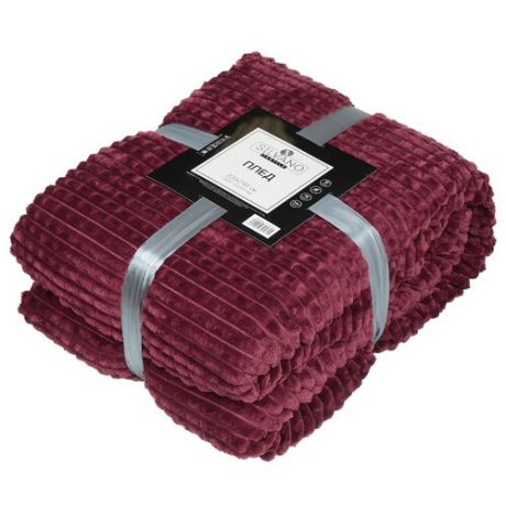 Плед Silvano Textile Скандинавия Овчинка 200 х 240 см (SQFS-200) бордовый