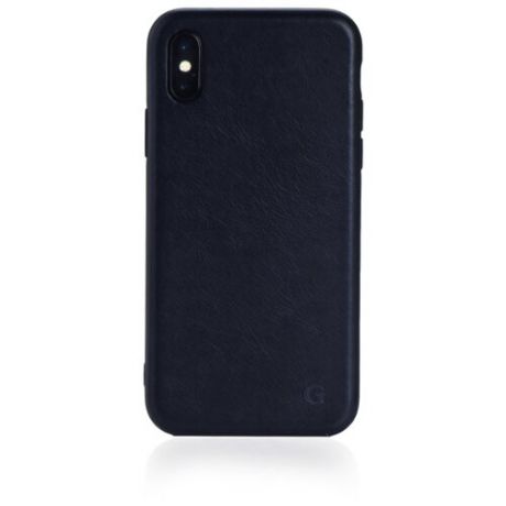 Чехол Gurdini Premium Leather для Apple iPhone X/Xs Midnight blue