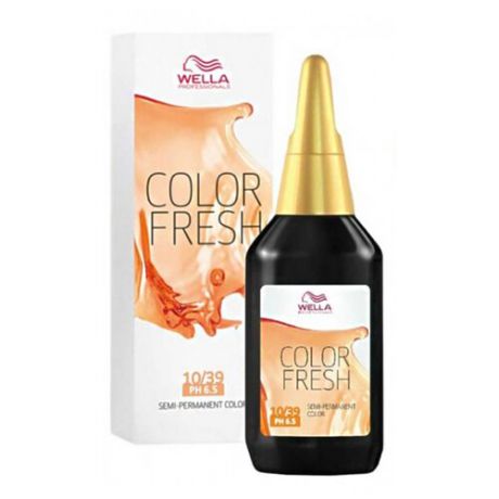Средство Wella Professionals краска Color Fresh полуперманентная, оттенок 10/39 шампань, 75 мл