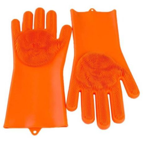 Щетка GESS Body SPA массажные перчатки, 2 шт. (GESS-692) оранжевый