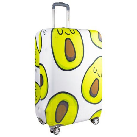 Чехол для чемодана PROFFI Travel "Счастливый авокадо" M, Принт