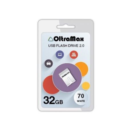 Флешка OltraMax 70 32GB white