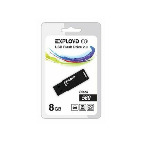 Флешка EXPLOYD 560 8GB black