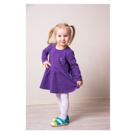 Платье Hippychick размер 2-3 года, фиолетовый меланж