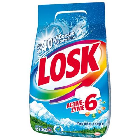 Стиральный порошок Losk Горное озеро (автомат) 2.7 кг пластиковый пакет