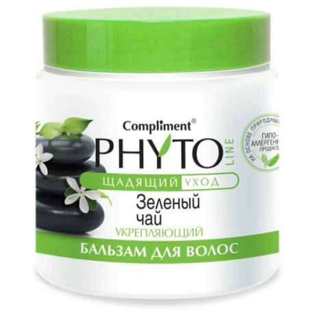 Compliment бальзам для волос Phyto Line Зеленый чай укрепляющий, 500 мл