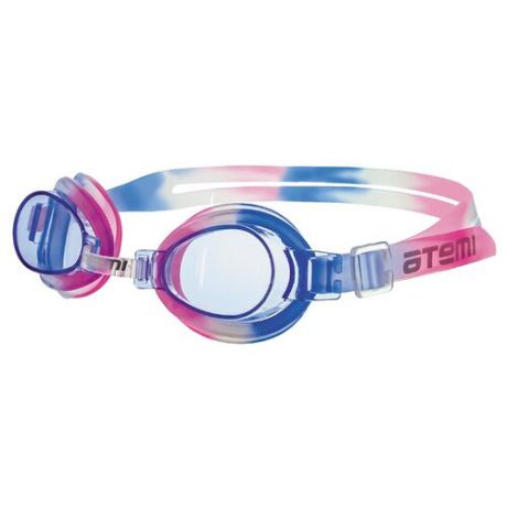 Очки для плавания ATEMI S301 розовый/голубой