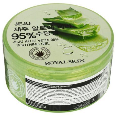Гель для тела Royal Skin JEJU Aloe Vera 95% Soothing Gel, банка, 300 мл