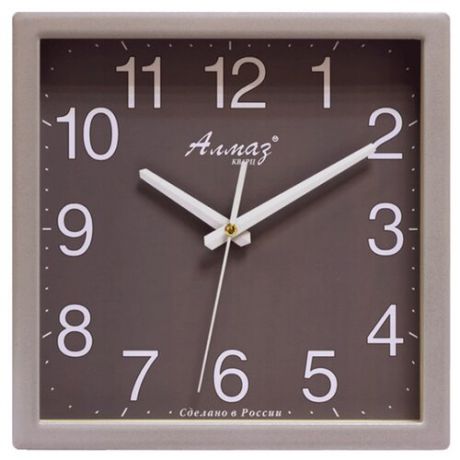 Часы настенные кварцевые Алмаз M59 серый