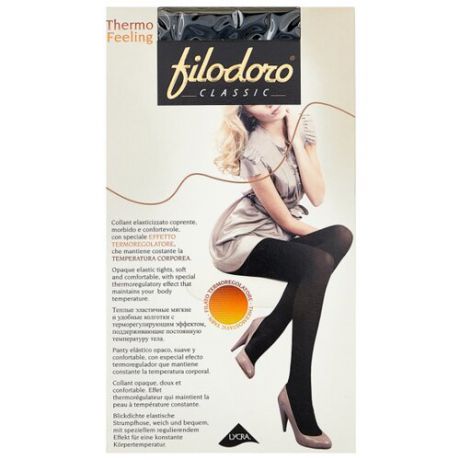 Колготки Filodoro Classic Thermo Feeling 100 den, размер 2-S, nero