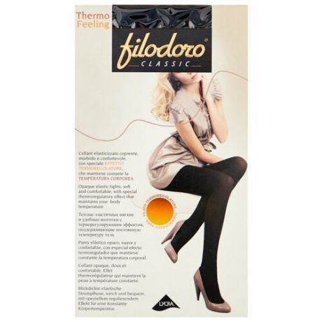 Колготки Filodoro Classic Thermo Feeling 100 den, размер 3-M, nero
