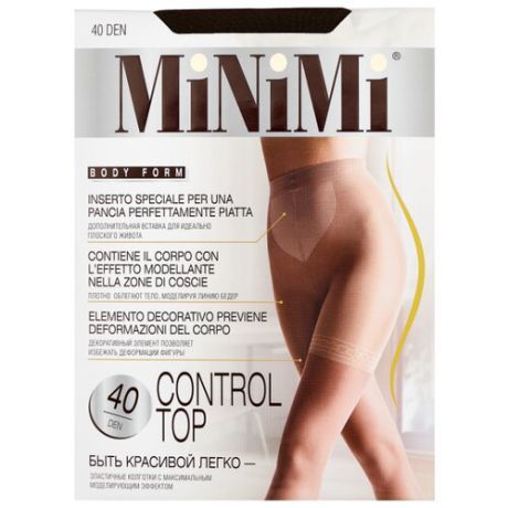 Колготки MiNiMi Control Top 40 den, размер 2-S/M, Mineral