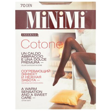 Колготки MiNiMi Cotone 70 den, размер 2-S/M, cappuccio