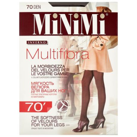 Колготки MiNiMi Multifibra 70 den, размер 4-L, moka
