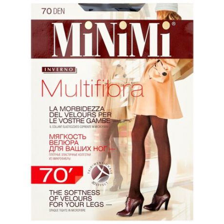 Колготки MiNiMi Multifibra 70 den, размер 4-L, nero