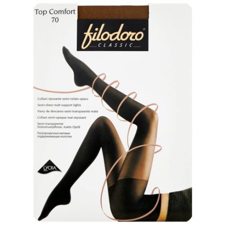 Колготки Filodoro Classic Top Comfort 70 den, размер 1/2, Glace
