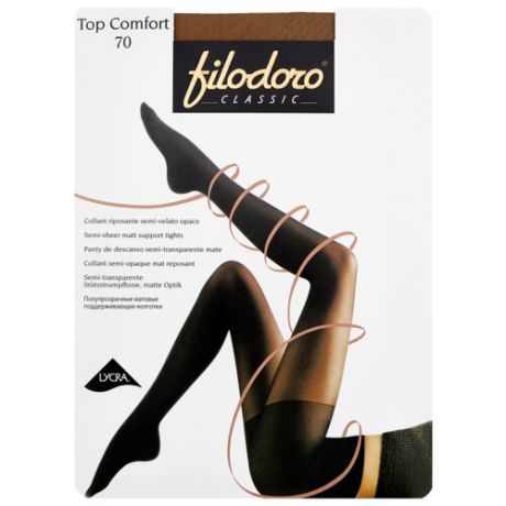 Колготки Filodoro Classic Top Comfort 70 den, размер 4-L, nabuk