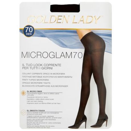 Колготки Golden Lady Microglam 70 den, размер 4-L, marrone scuro