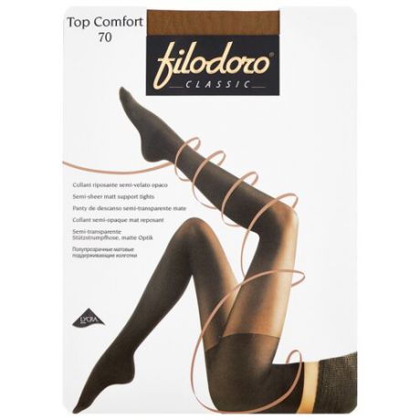 Колготки Filodoro Classic Top Comfort 70 den, размер 1/2, nabuk
