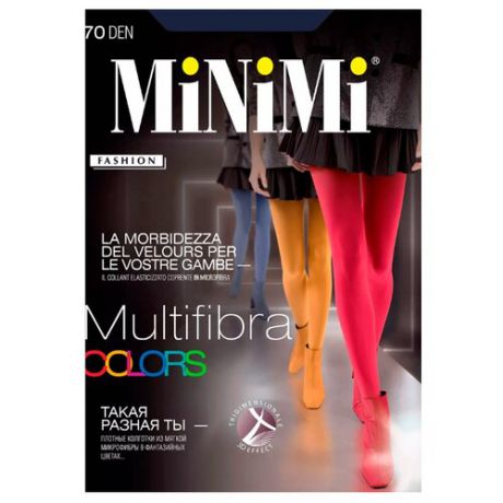 Колготки MiNiMi Multifibra Colors 70 den, размер 4-L, blu scuro