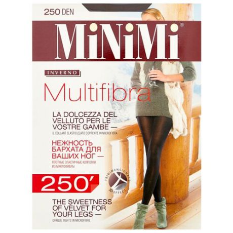 Колготки MiNiMi Multifibra 250 den, размер 4-L, moka