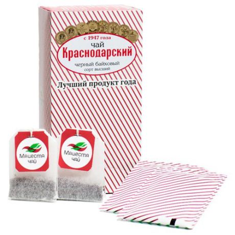 Чай черный Краснодарский с 1947 года в пакетиках, 25 шт.