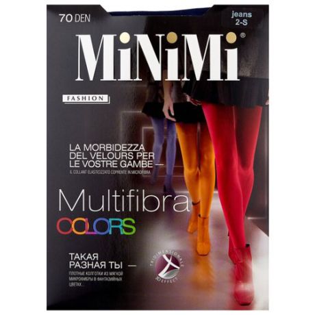 Колготки MiNiMi Multifibra Colors 70 den, размер 2-S/M, jeans