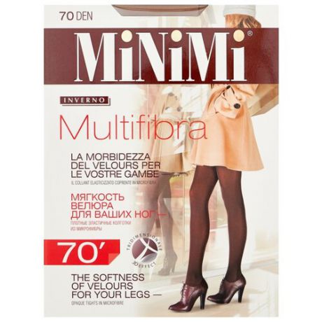 Колготки MiNiMi Multifibra 70 den, размер 4-L, daino