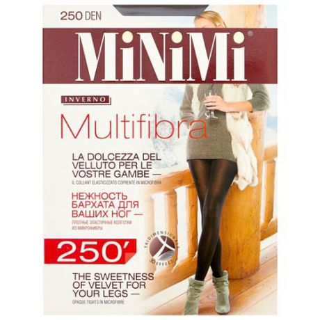 Колготки MiNiMi Multifibra 250 den, размер 2-S/M, moka