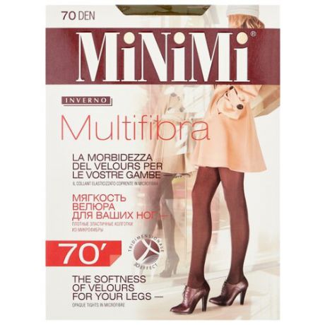 Колготки MiNiMi Multifibra Colors 70 den, размер 2-S/M, kaki