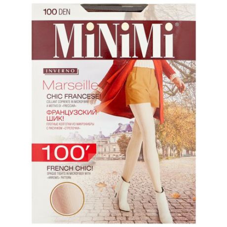 Колготки MiNiMi Marseille 100 den, размер 3-M, moka