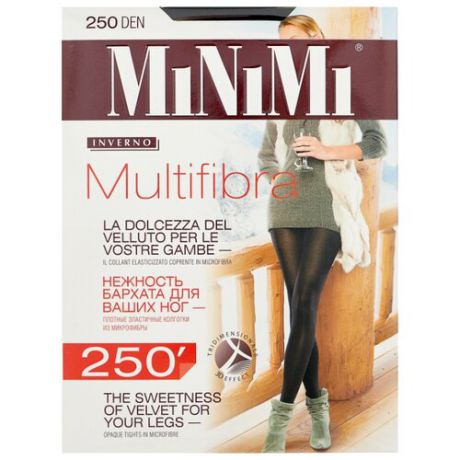 Колготки MiNiMi Multifibra 250 den, размер 4-L, nero