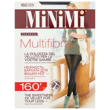 Колготки MiNiMi Multifibra 160 den, размер 6-XXL, nero
