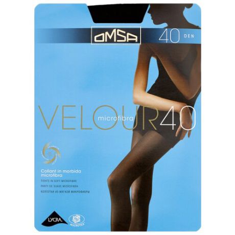 Колготки Omsa Velour 40 den, размер 3-M, moro