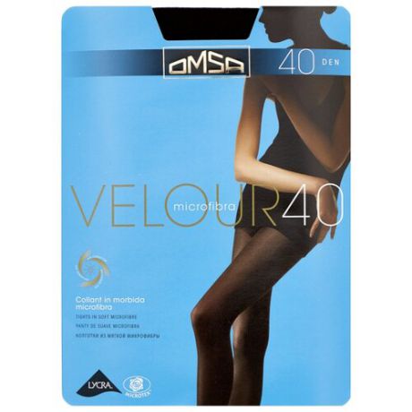 Колготки Omsa Velour 40 den, размер 4-L, moro