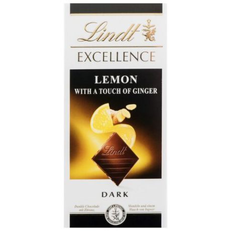 Шоколад Lindt Темный Excellence с лимоном и имбирем, 100 г