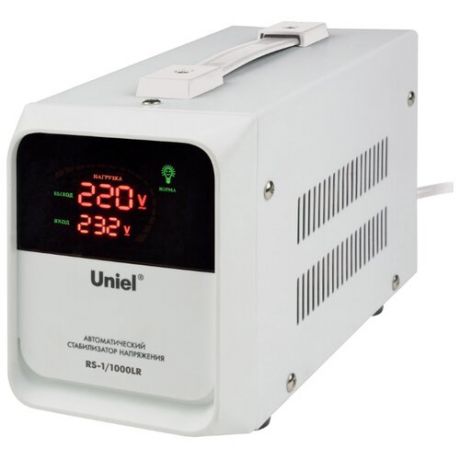 Стабилизатор напряжения однофазный Uniel RS-1/1000LR белый