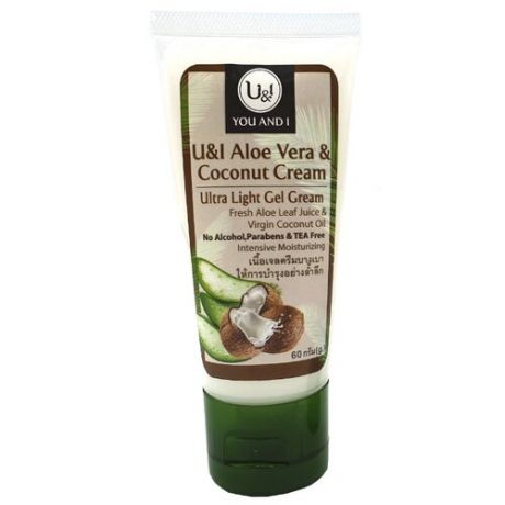 Гель для тела U&I Aloe Vera Coconut Cream с кокосовым кремом, тюбик, 60 г