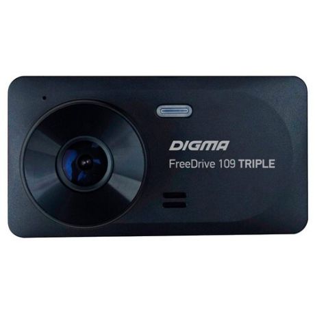 Видеорегистратор Digma FreeDrive 109 TRIPLE, 3 камеры черный