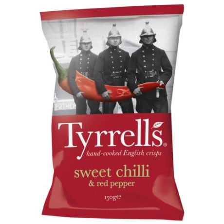 Чипсы Tyrrells картофельные Сладкий перец чили и красный перец, 150 г