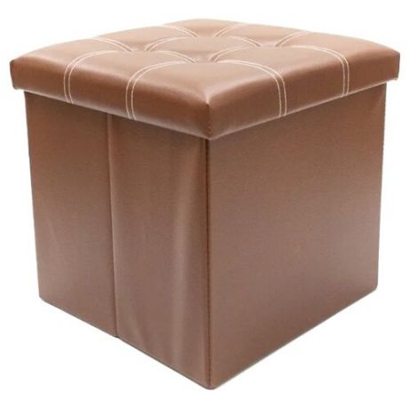 Пуфик с ящиком для хранения Удачная покупка RYP56-38 искусственная кожа коричневый