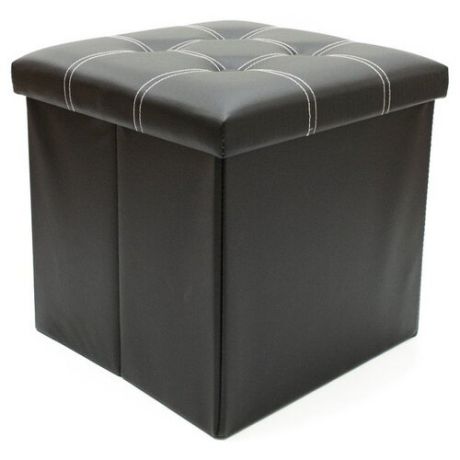 Пуфик с ящиком для хранения Удачная покупка RYP56-38 искусственная кожа черный