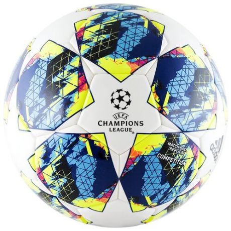 Футбольный мяч adidas Finale 19 Competition белый/синий/желтый/черный 5