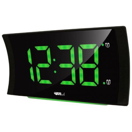 Часы настольные BVItech BV-432 черный/зеленый