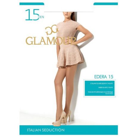 Колготки Glamour Edera 15 den, размер 5-XL, capuccino