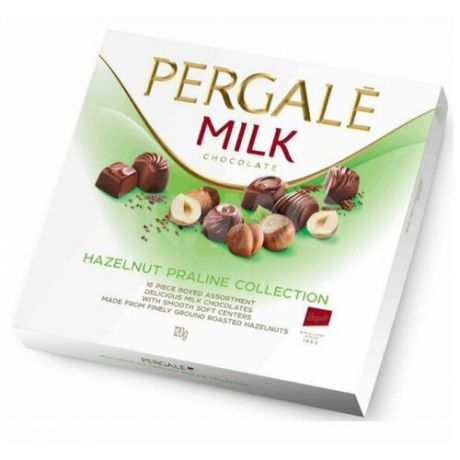 Набор конфет Pergale Milk Лесной орех 120 г зеленый